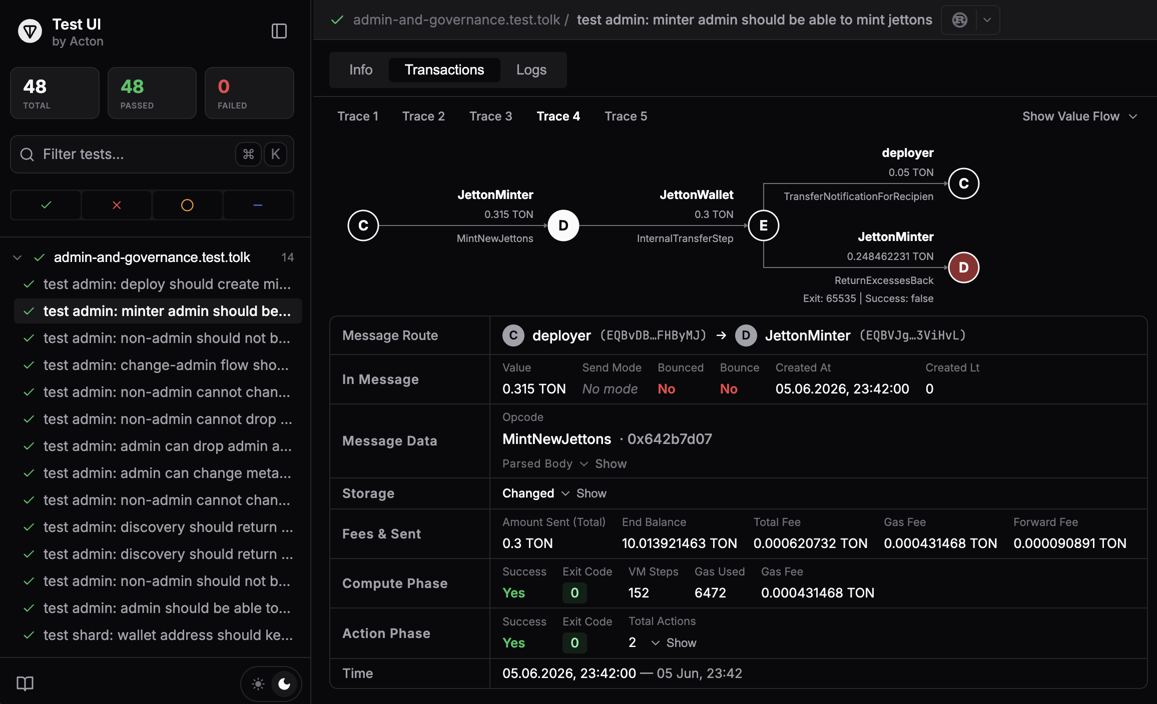 Test UI