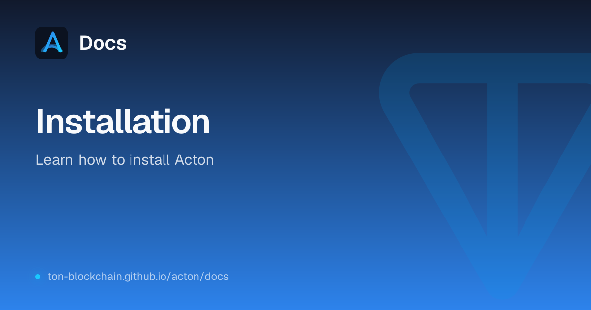 Installation