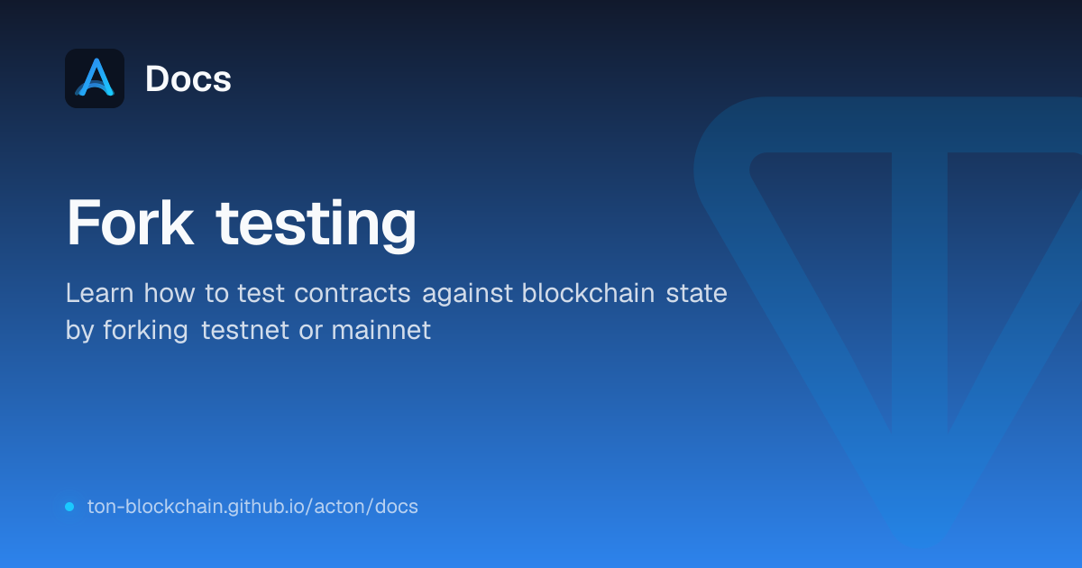 Fork testing