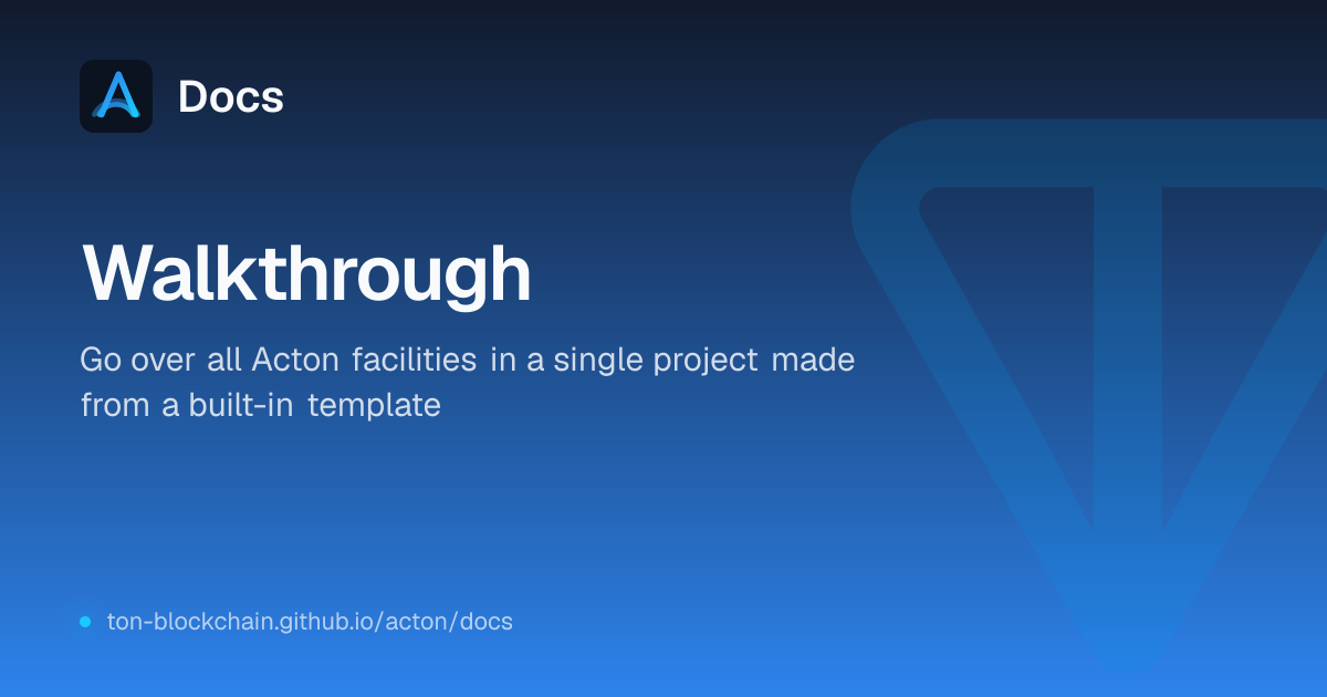 Walkthrough