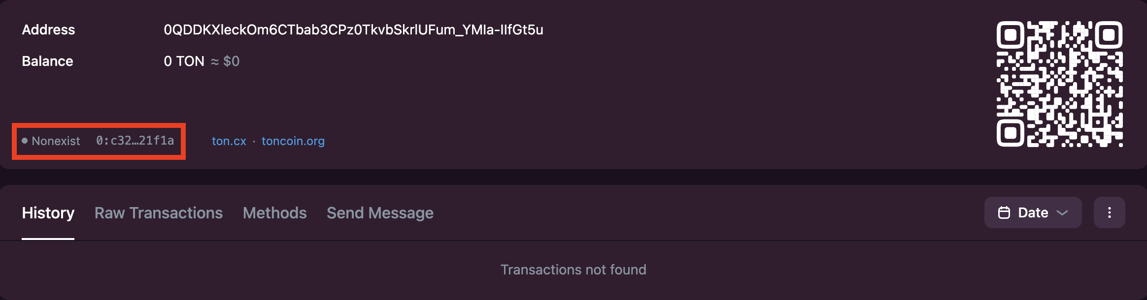 Account status: nonexist